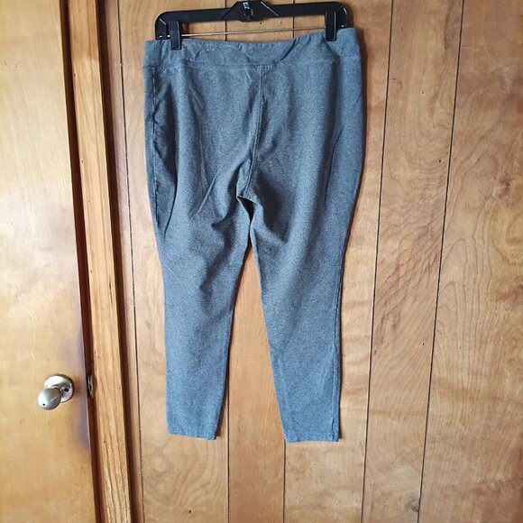 croft & barrow womens gray pullon leggings pants size L - Picture 4 of 4